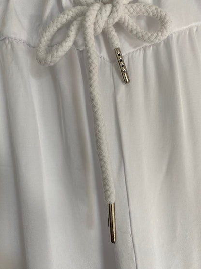 PANTALON PALAZZO BLANC   38/46  EFFET SOIE