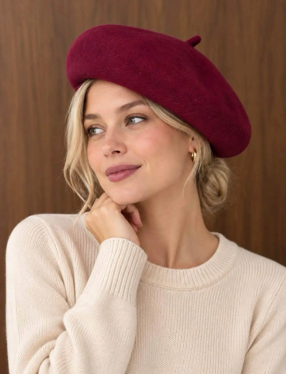 BERET LAINE  BORDEAUX