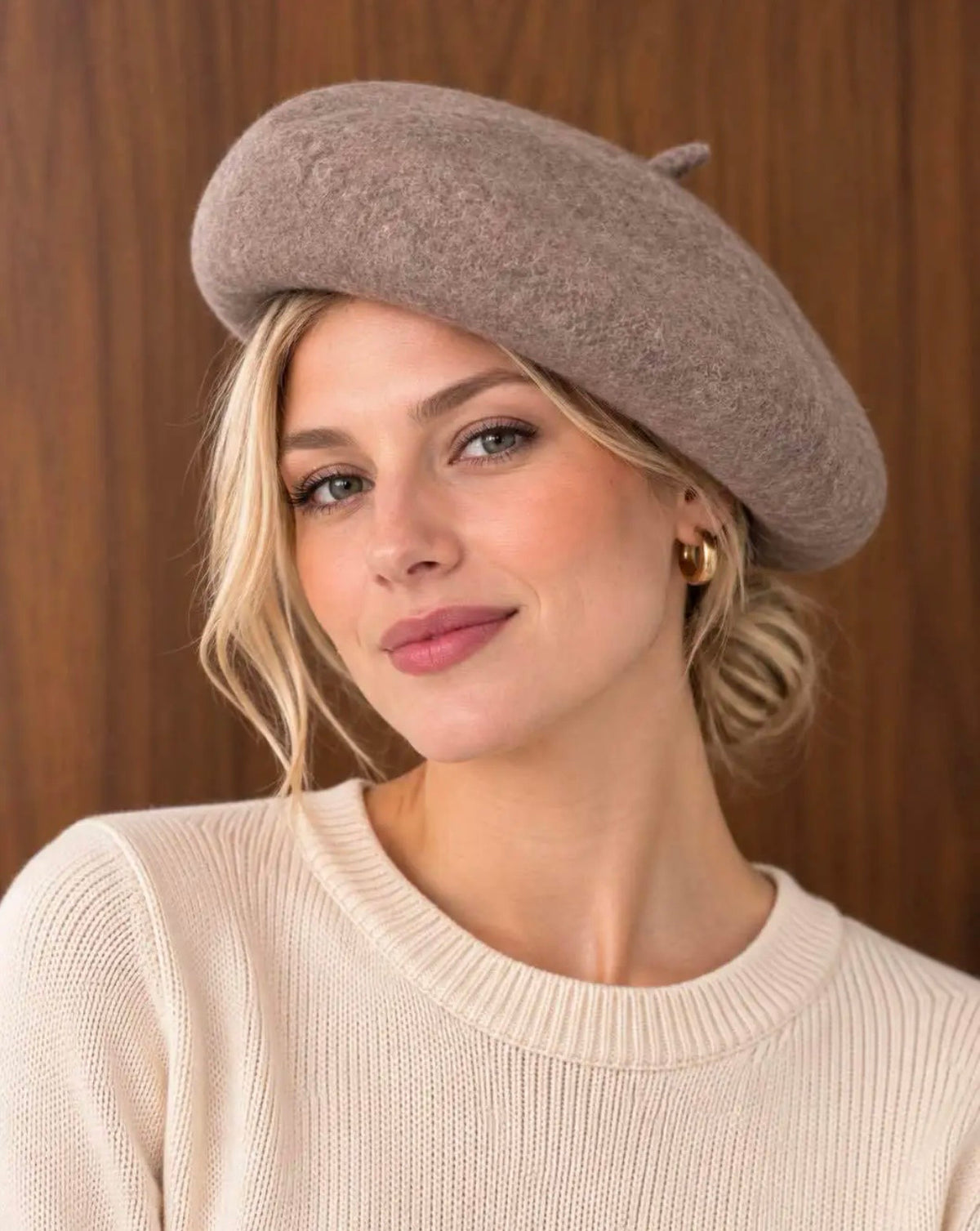 BERET LAINE  TAUPE