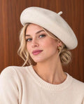 BERET LAINE  ECRU