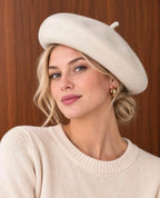 BERET LAINE  ECRU