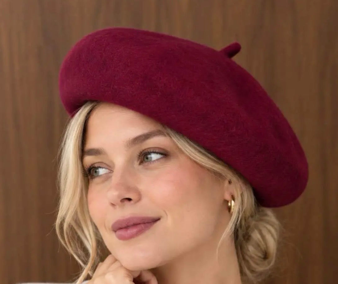 BERET LAINE  BORDEAUX
