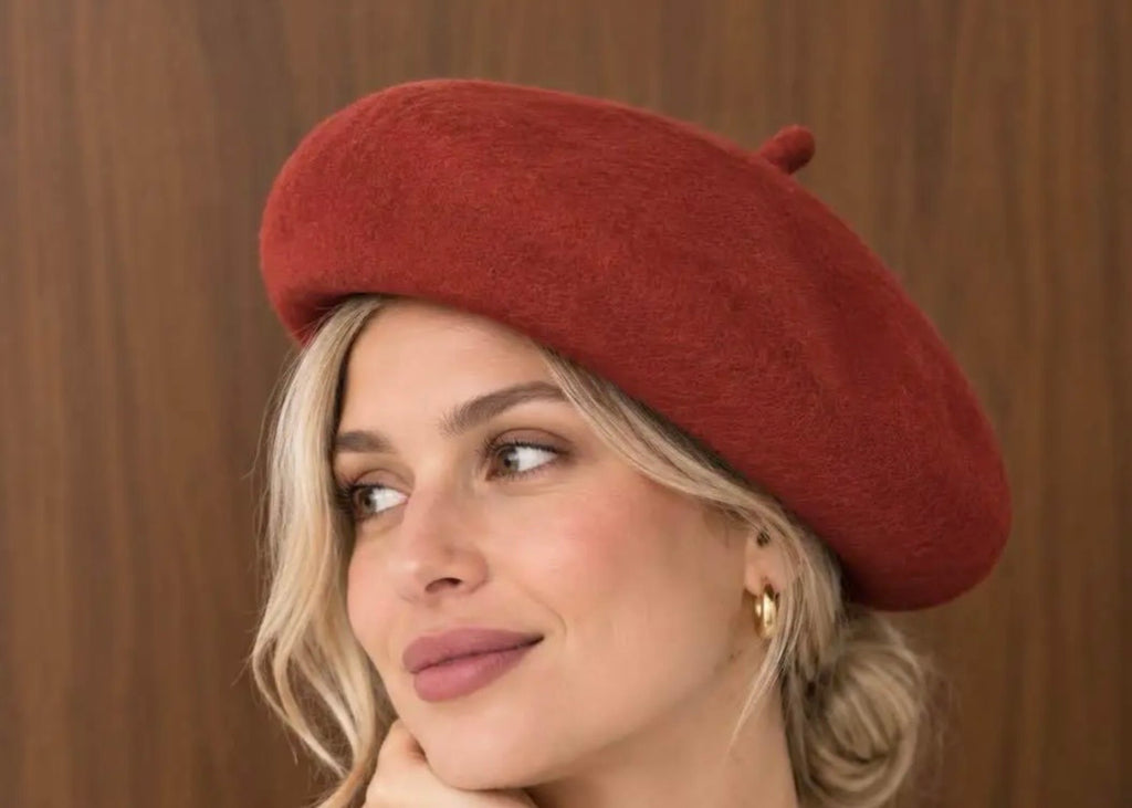 BERET LAINE  BRIQUE