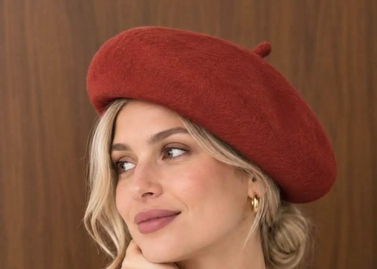 BERET LAINE  BRIQUE