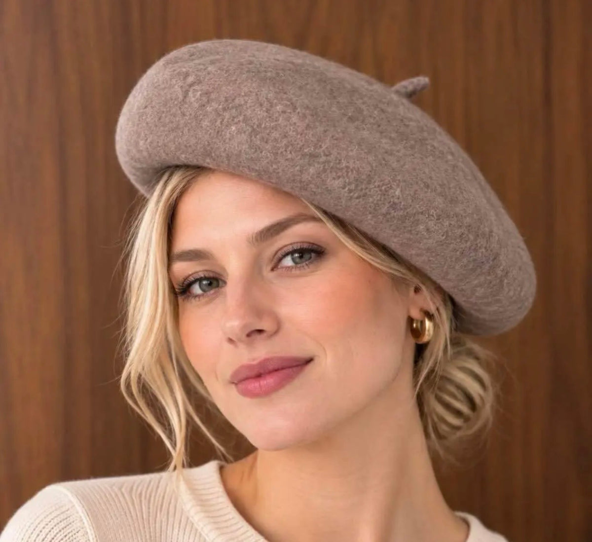 BERET LAINE  TAUPE