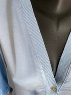 VESTE GILLETTA  BLEUE  SOIE   TAILLE UNIQUE 40/44