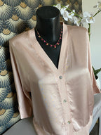 VESTE GILLETTA  ROSE  SOIE   TAILLE UNIQUE 40/44