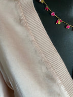 VESTE GILLETTA  ROSE  SOIE   TAILLE UNIQUE 40/44