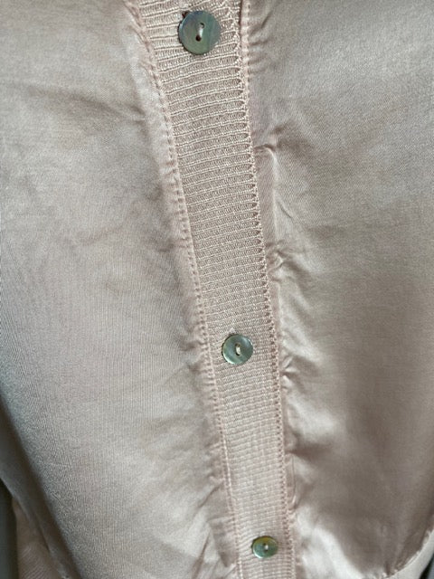 VESTE GILLETTA  ROSE  SOIE   TAILLE UNIQUE 40/44