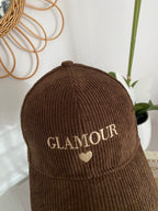 CASQUETTE VELOURS GLAMOUR  CHOCO  TU
