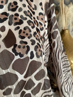 BLOUSE FLUIDE LEOPARD BEIGE TU 36/44