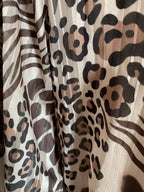 BLOUSE FLUIDE LEOPARD BEIGE TU 36/44