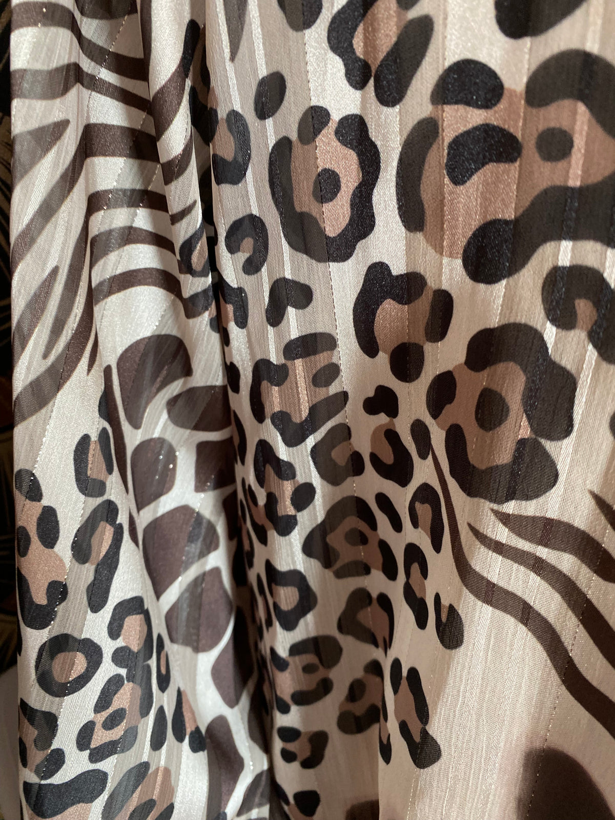 BLOUSE FLUIDE LEOPARD BEIGE TU 36/44
