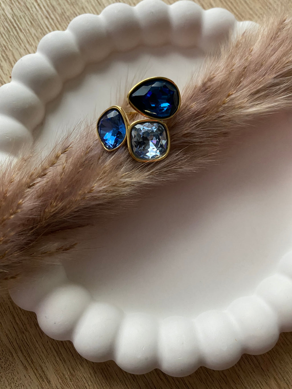BAGUE CRISTAL BLEU