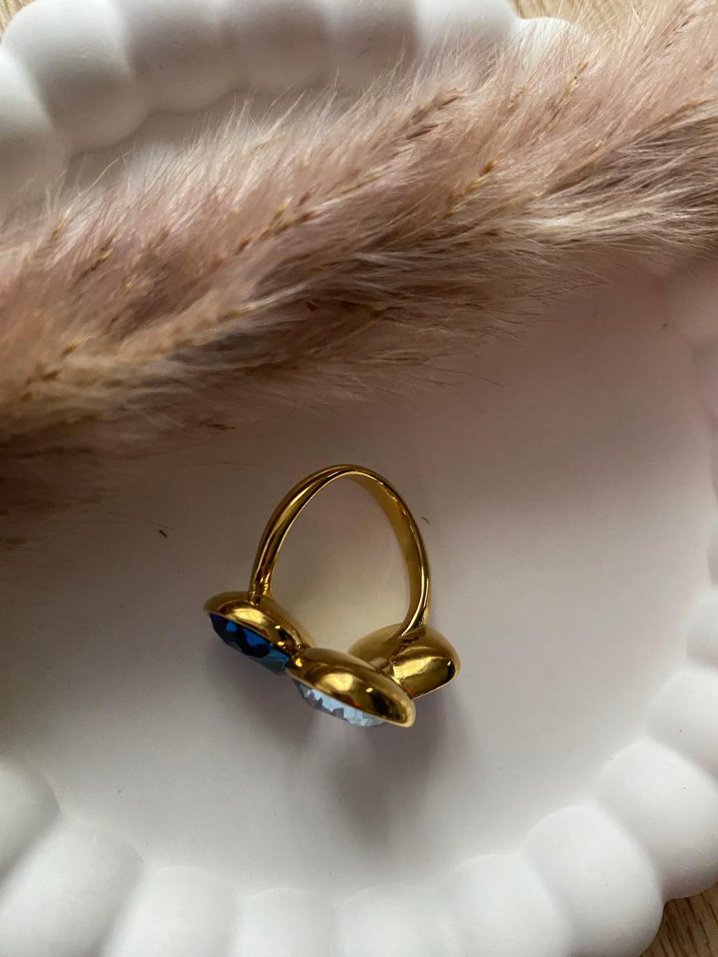 BAGUE CRISTAL BLEU