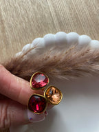 BAGUE CRISTAL FUSHIA