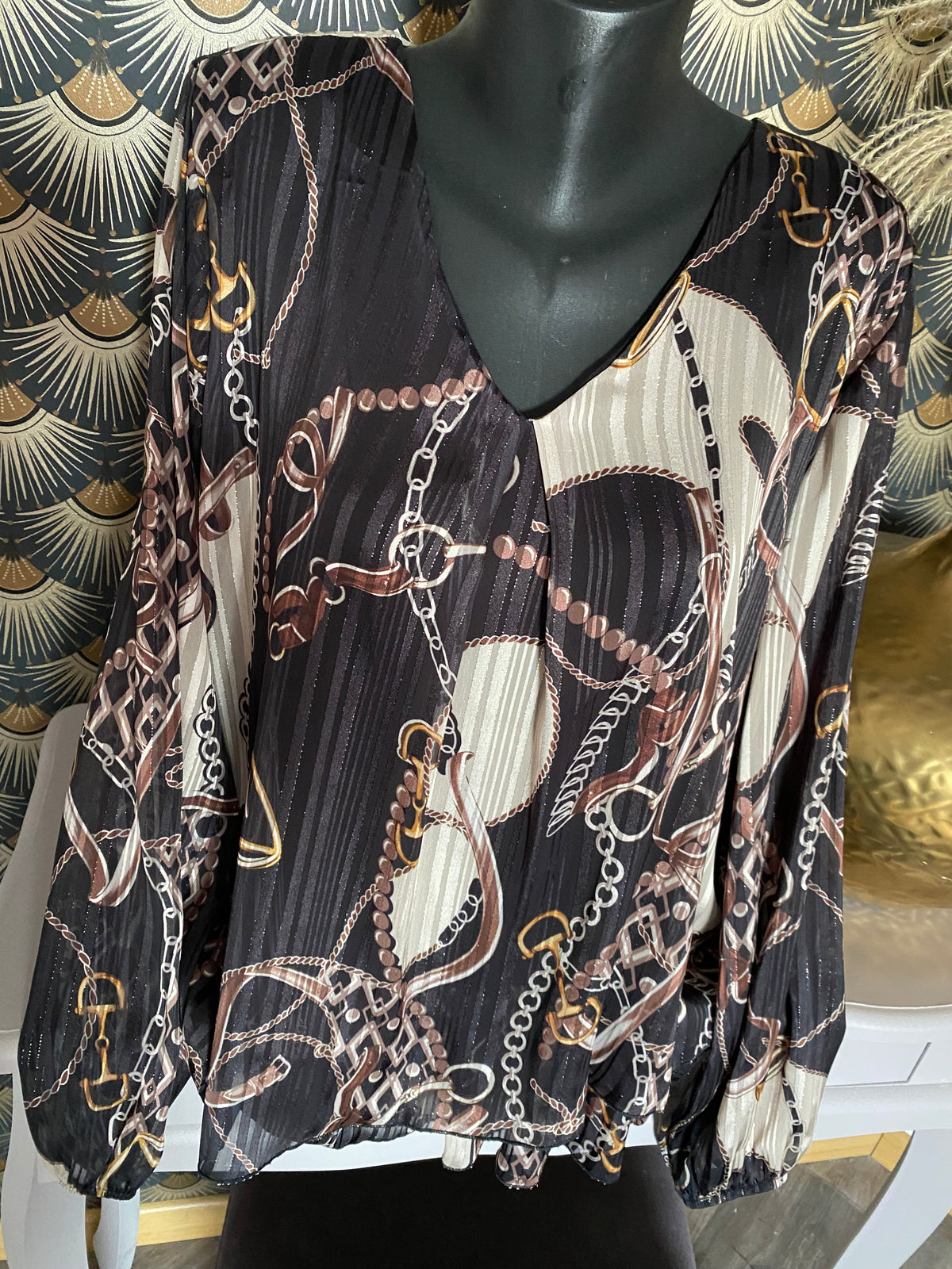 BLOUSE FLUIDE INSPI NOIRE TU 36/44