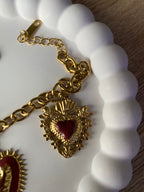 BRACELET COEURS ACIER INOXYDABLE