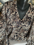 BLOUSE LEOPARD CAMEL   TU34/42