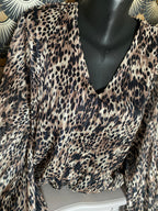 BLOUSE LEOPARD CAMEL   TU34/42