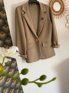 VESTE BLAZER SOLEIL MIN BEIGE 36/42