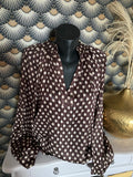 BLOUSE FLUIDE CHOC A POIS  TU 38/44 PETIT 46