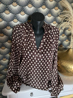 BLOUSE FLUIDE CHOC A POIS  TU 38/44 PETIT 46