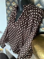 BLOUSE FLUIDE CHOC A POIS  TU 38/44 PETIT 46