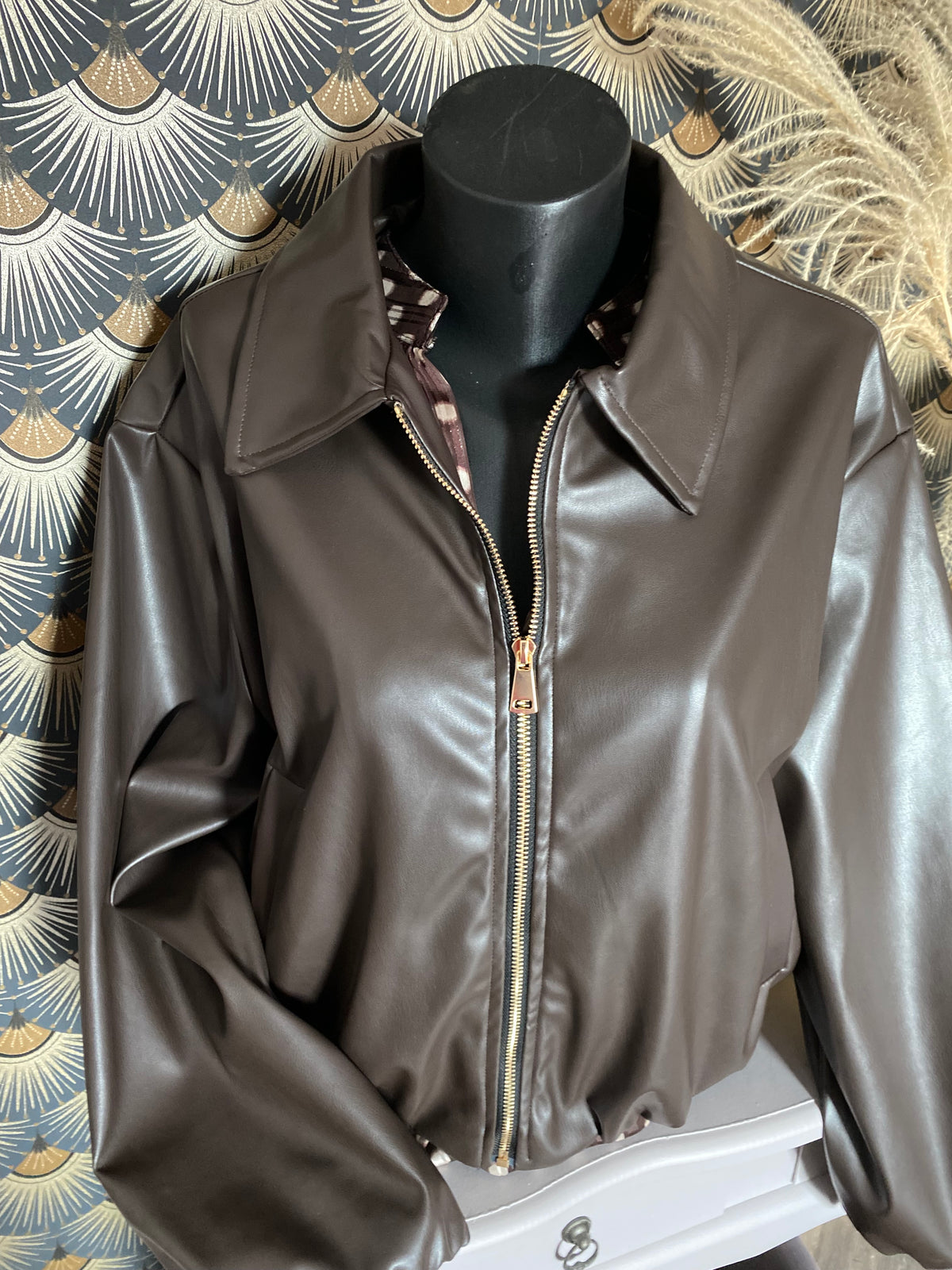 VESTE COURTE SIMILI CHOCO TU 36/42