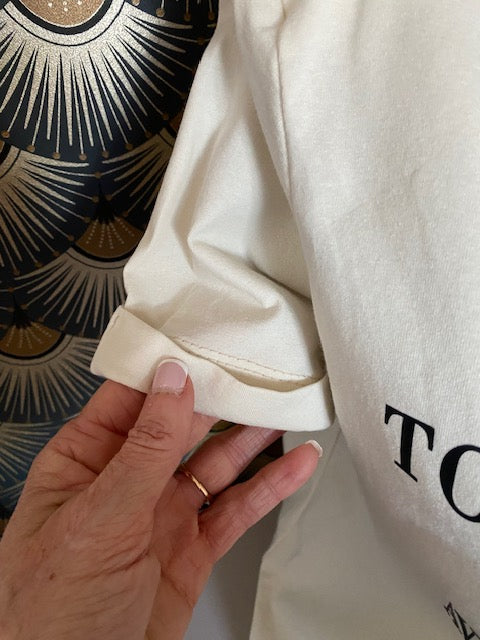 TEE SHIRT TOUR 5  36/42    ECRU