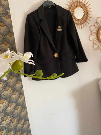 VESTE BLAZER SOLEIL MIN  NOIRE  36/42
