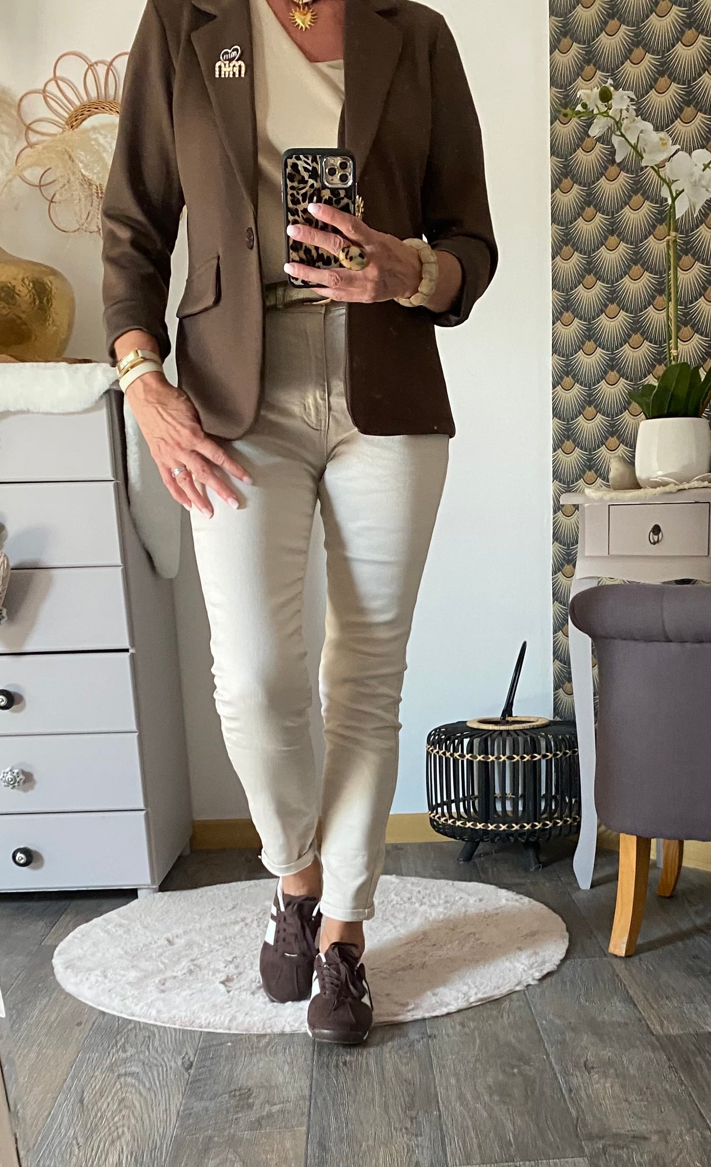 VESTE BLAZER SOLEIL MIN CHOCOLAT  36/42
