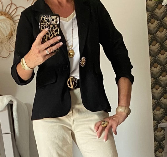 VESTE BLAZER SOLEIL MIN  NOIRE  36/42