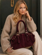 SAC A MAIN BORDEAUX  CUIR