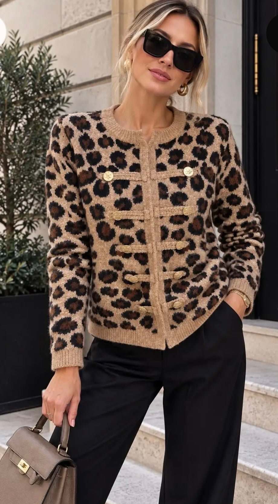 GILET LEOPARD  TU 36/42