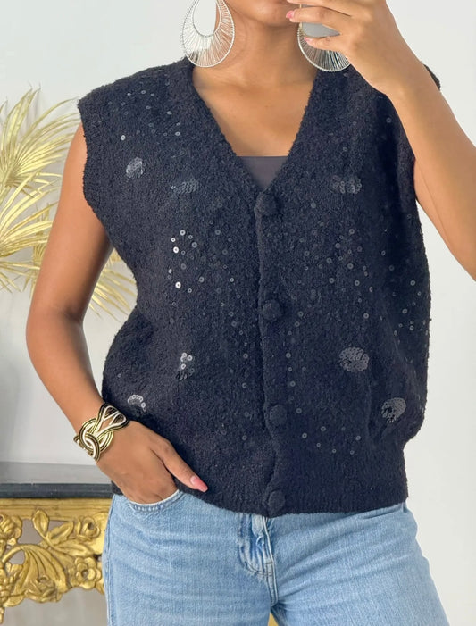 GILET CARLA NOIR TU 36/44