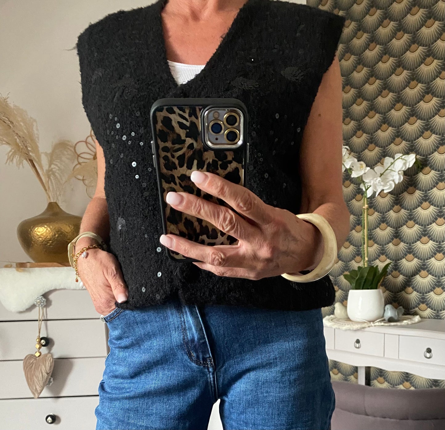GILET CARLA NOIR TU 36/44