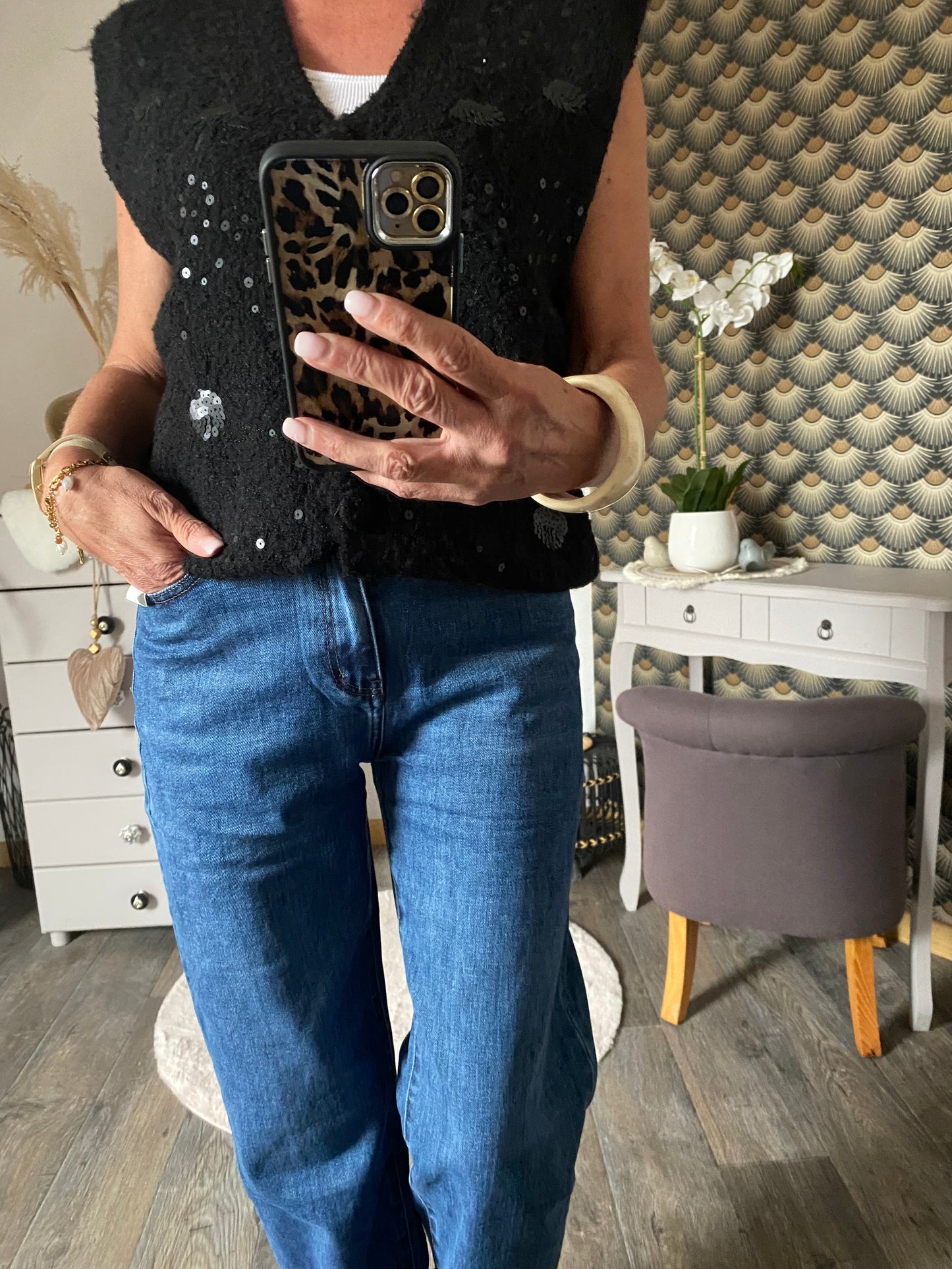 GILET CARLA NOIR TU 36/44