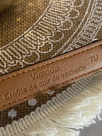 ceinture cuir vachette    C             BLANCHE
