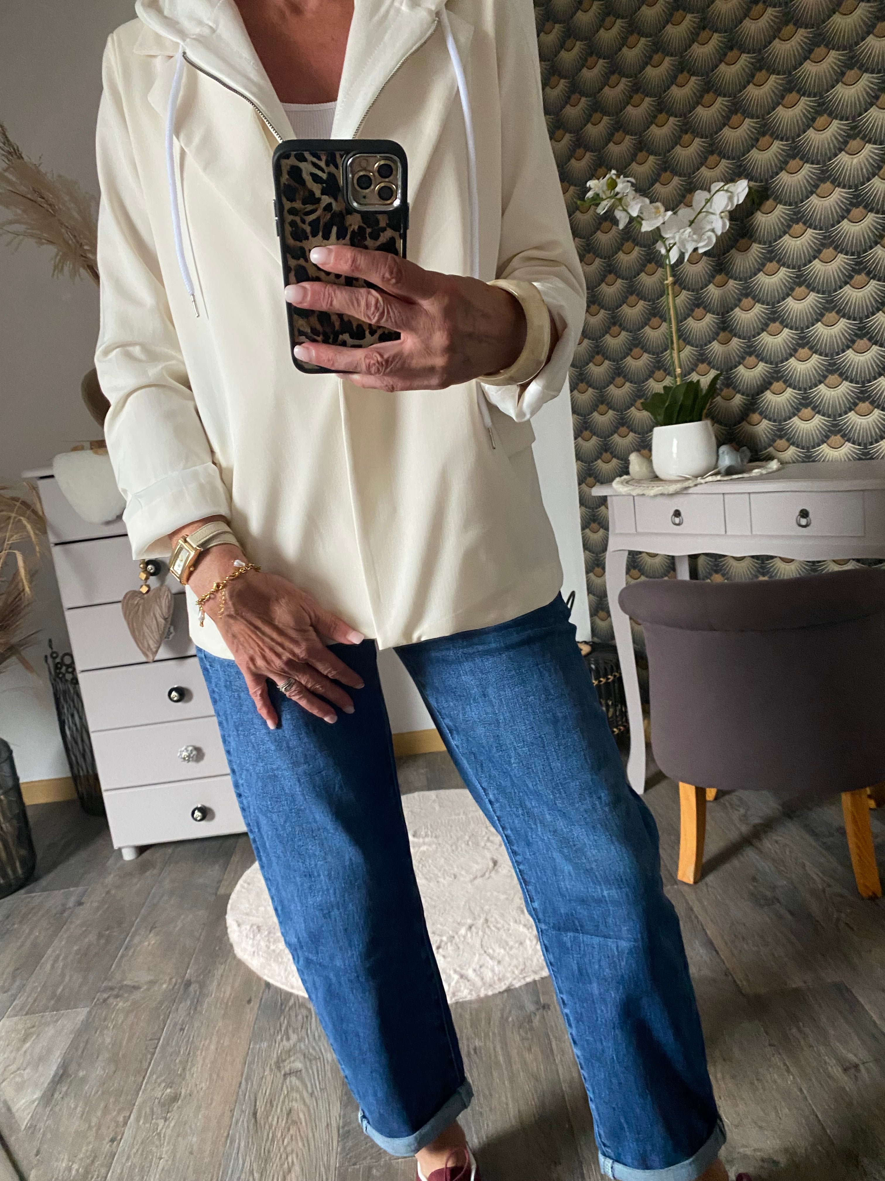 VESTE BLAZER   PAOLA  ECRU   36/42