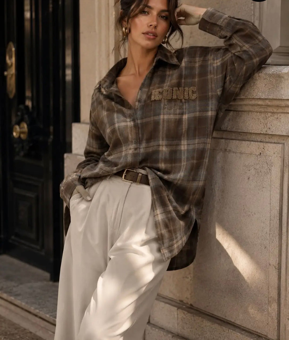 CHEMISE ICONIC  CHOCO TAILLES S/M OU M/L