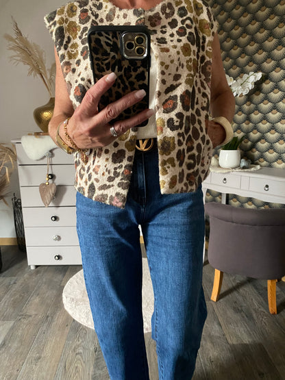 GILET LEO  VERT  TU 36/44