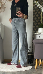 JEAN GRIS BOUTONNAGE ASYMETRIQUE  34/36/38/40/42