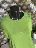 TOP DENTELLE  ANIS    38/44  angora