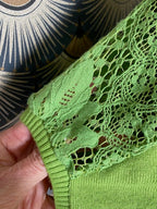 TOP DENTELLE  ANIS    38/44  angora