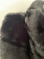 GILET FAUSSE FOURURE NOIR   TU 36/42 PETIT 44