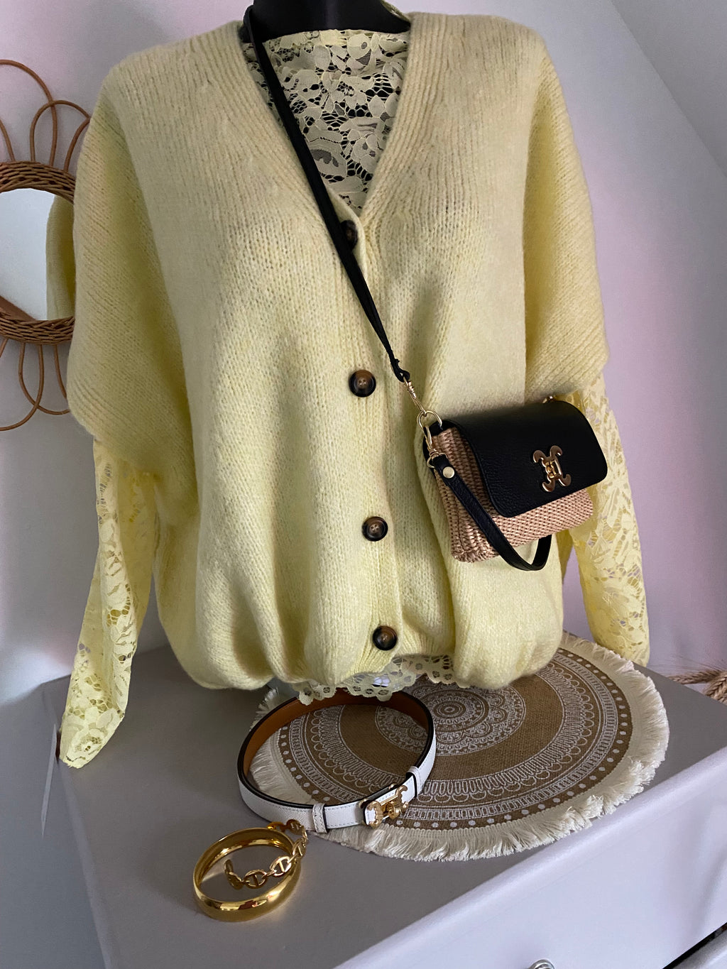 GILET THEO JAUNE  TU 38/50