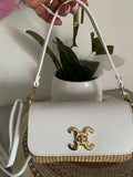 SAC CUIR C  BLANC