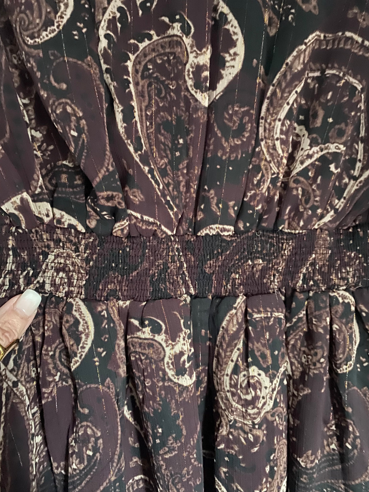 ROBE CINDY DOUBLEE BORDEAUX  TAILLE S/M/L