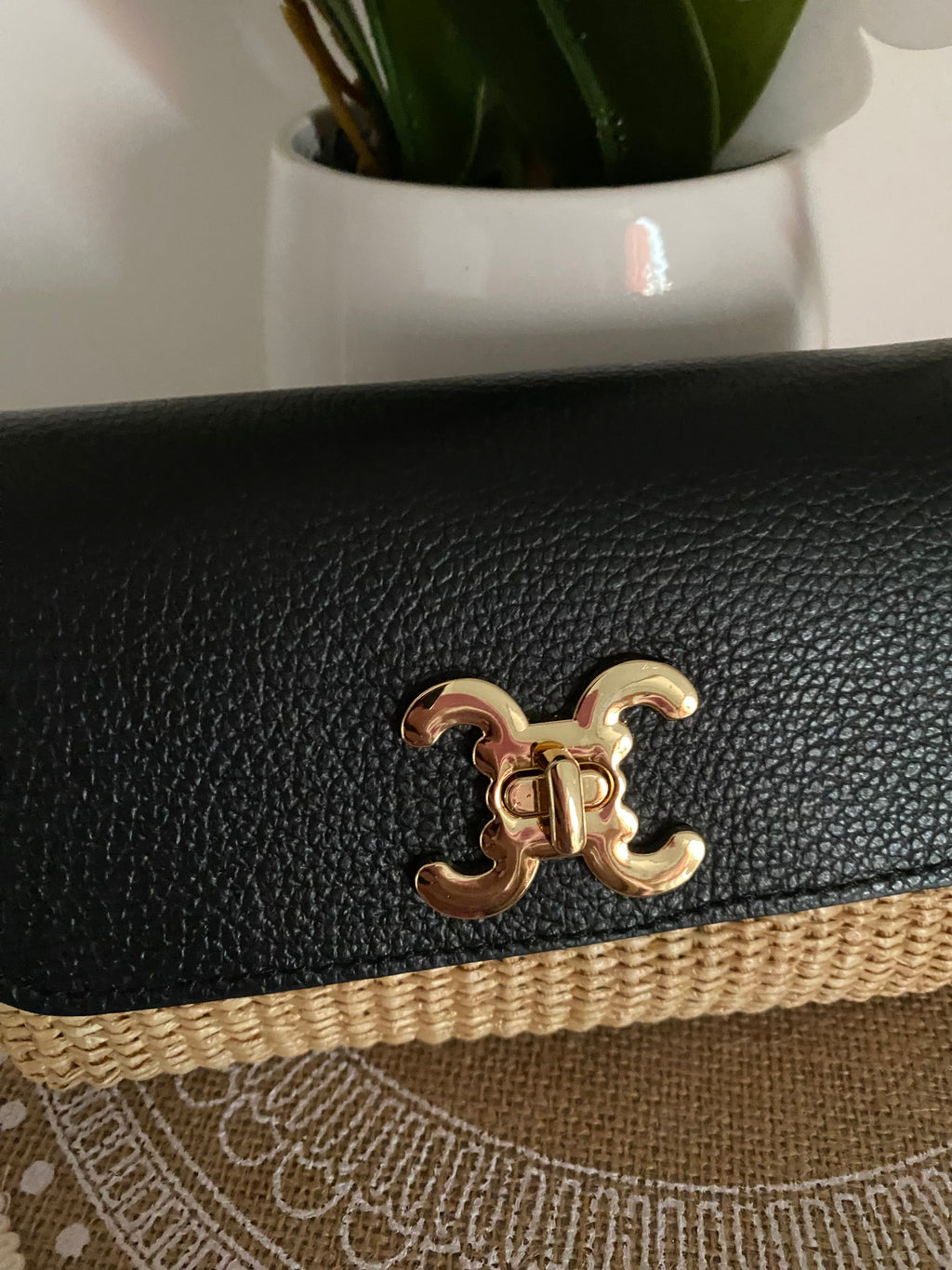 SAC CUIR C  NOIR